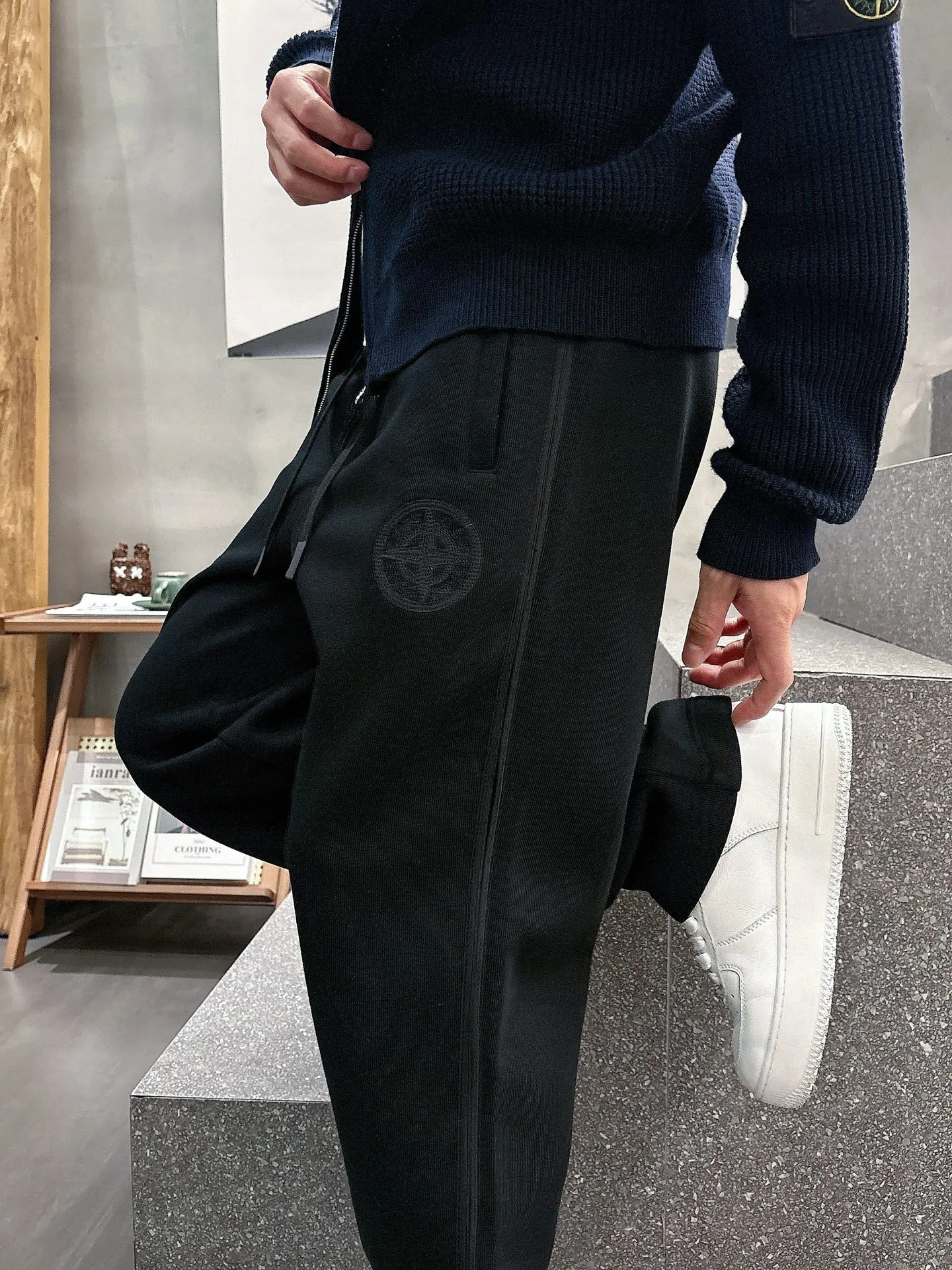 P300 NEW2025 Autumn and Winter New Casual Pants Exclusive Customized Fabric Color: Black and Blue SIZE: M-4XL